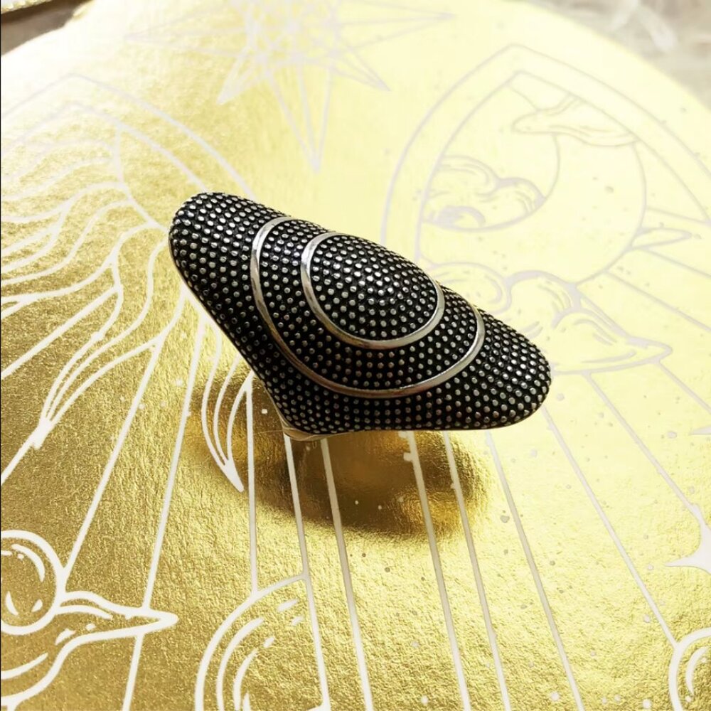 ๐ขLarge Statement Ring Fine Jewerly Women Men Antique New 925 Sterling Silver